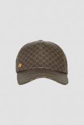 BALMAIN Brązowa czapka z daszkiem Mini Mng Coated Canvas, Rozmiar 2. Brązowe czapki i kapelusze męskie Balmain, bez wzorów. W wyprzedaży za 999.99 zł.