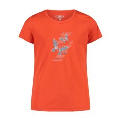 Bawełniany T-shirt dla dziewczynki CMP. Brązowe t-shirty i topy dla dziewczynek CMP, bez wzorów, z bawełny, bez ramiączek. Za 110.50 zł.