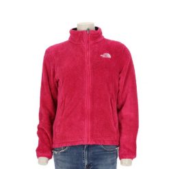 Second life - The North Face kurtka polar damska Osito różowa - Jak nowy. Czerwone kurtki damskie The North Face, l, bez wzorów, z materiału, bez kaptura, trekkingowe. Za 212.96 zł.