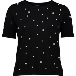 Koszulka w kolorze czarnym. Czarne t-shirty damskie Tom Tailor Adults, z okrągłym kołnierzem. W wyprzedaży za 130.95 zł.
