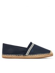 Tommy Hilfiger Espadryle Fringe Canvas Closed Espadrille FW0FW08881 Granatowy. Niebieskie espadryle damskie Tommy Hilfiger, bez wzorów, z materiału, bez obcasa, bez zapięcia. Za 169.99 zł.