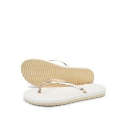Japonki basenowe damskie Flip Flop Flip Chic. Białe klapki damskie Flip Flop, bez wzorów, bez obcasa. Za 77.05 zł.