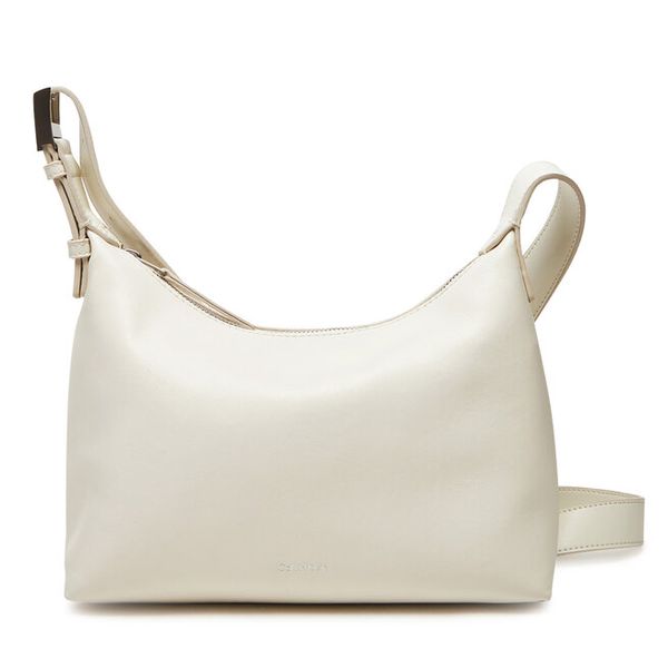 Torebka Calvin Klein. Białe listonoszki damskie Calvin Klein, bez wzorów, bez dodatków. Za 289.99 zł.
