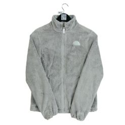 Second life - Kurtka polarowa TNF Osito dla kobiet szara - Jak nowy. Szare kurtki damskie The North Face, bez wzorów, z polaru, bez kaptura, trekkingowe. Za 211.46 zł.