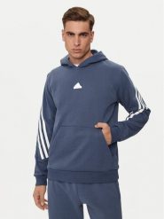Adidas Bluza Future Icons 3-Stripes IR9224 Niebieski Regular Fit. Niebieskie bluzy męskie Adidas, m, bez wzorów, z bawełny, bez kaptura. Za 199.99 zł.