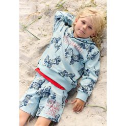 Spodenki Chłopięce LEGO Ninjago Pino301 Turkusowe. Niebieskie szorty dla chłopców LEGO, na lato, bez wzorów, z bawełny. Za 109.99 zł.