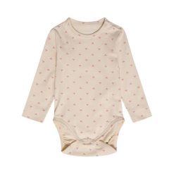 Body niemowlęce z długim rękawem Hummel Mini AOP. Niebieskie body niemowlęce Hummel, bez wzorów, z bawełny, bez ramiączek. Za 117.00 zł.