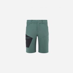 Spodenki turystyczne męskie Millet Wanaka Stretch Short III regular fit. Zielone krótkie spodenki sportowe męskie Millet, l, bez wzorów, trekkingowe. W wyprzedaży za 267.25 zł.
