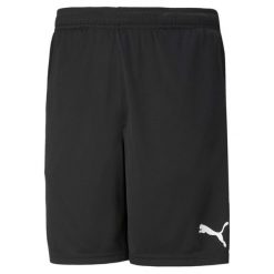 Spodenki męskie Puma teamRISE Training Shorts czarne. Białe krótkie spodenki sportowe męskie Puma, m, bez wzorów, do piłki nożnej. Za 83.99 zł.
