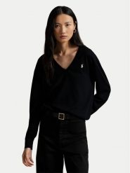 Polo Ralph Lauren Sweter 211972105004 Czarny Regular Fit. Czarne swetry damskie Polo Ralph Lauren, l, bez wzorów, z bawełny, bez kołnierzyka, bez ramiączek, bez kaptura. Za 819.99 zł.