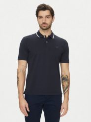 Marc O'Polo Polo 522 2034 53034 Granatowy Regular Fit. Niebieskie koszulki polo męskie Marc O'Polo, m, bez wzorów, z bawełny, bez ramiączek. Za 199.99 zł.