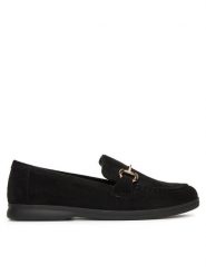 DeeZee Loafersy 13-1120-3 Czarny. Czarne mokasyny damskie DeeZee, z materiału. Za 119.99 zł.