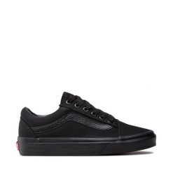 Tenisówki Vans. Czarne półbuty damskie Vans, bez wzorów, bez zapięcia. Za 209.99 zł.