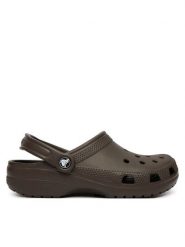 Crocs Klapki Classic 10001 Brązowy ciemny. Brązowe klapki męskie Crocs, z tworzywa sztucznego. Za 239.99 zł.