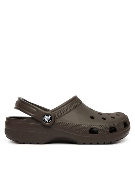 Crocs Klapki Classic 10001 Brązowy ciemny. Brązowe klapki męskie Crocs, z tworzywa sztucznego. Za 215.99 zł.