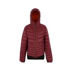 Kurtka z kapturem Regatta Leedre. Brązowe kurtki męskie Regatta, bez wzorów, z puchu, trekkingowe. Za 179.99 zł.