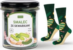 Soxo Kolorowe Męskie Skarpetki SOXO smalec ze skwarkami w słoiku 4045. Skarpety męskie Soxo, bez wzorów. Za 39.99 zł.