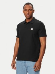 Calvin Klein Jeans Polo LV04RG217G Czarny Regular Fit. Czarne koszulki polo męskie Calvin Klein Jeans, m, bez wzorów, z bawełny, bez ramiączek. Za 329.99 zł.