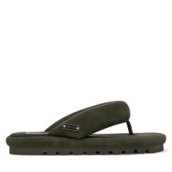 Japonki Naked Wolfe. Zielone klapki damskie Naked Wolfe, bez wzorów, bez obcasa. Za 549.99 zł.