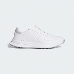 Buty Golfowe Bez Kolców S2G 26 Boa. Białe obuwie sportowe damskie Adidas, bez wzorów, na golfa. Za 599.00 zł.