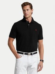 Polo Ralph Lauren Polo 710783656020 Czarny Classic Fit. Czarne koszulki polo męskie Polo Ralph Lauren, m, bez wzorów, z bawełny, bez ramiączek. Za 599.99 zł.