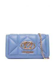 LOVE MOSCHINO Torebka JC5640PP1PLC0700 Niebieski. Niebieskie torebki do ręki damskie Love Moschino, bez wzorów, ze skóry, wizytowe, bez dodatków. Za 699.99 zł.