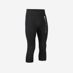 Legginsy koszykarskie 3/4 NBA męskie Tight 900. Czarne legginsy sportowe męskie TARMAK, l, bez wzorów, z materiału, na fitness i siłownię. Za 109.99 zł.