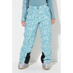 Damskie Spodnie narciarskie wodoodporny regulowane zapięcie na rzep z recyklingu. Zielone spodnie materiałowe damskie Ulla Popken, plus size, bez wzorów, z elastanu. W wyprzedaży za 511.99 zł.