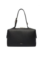 Furla Torebka Double M Boston WB01905 BX3036 KH O6000 Czarny. Czarne torebki do ręki damskie Furla, bez wzorów, z materiału, bez dodatków. Za 1,599.00 zł.