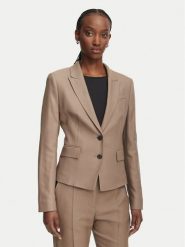 BOSS Marynarka 50564479 Brązowy Slim Fit. Brązowe żakiety damskie Boss, bez wzorów, z wiskozy. Za 1,909.00 zł.