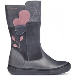 Geox Kozaki Dziewczęce Hadriel 33 Szare. Buty zimowe dziewczęce marki Geox. Za 409.00 zł.
