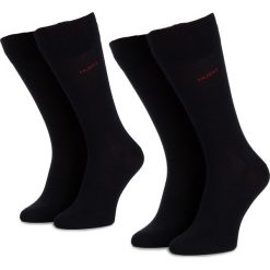 Zestaw 2 par wysokich skarpet unisex HUGO - 2P RS Uni CC 50401984 401. Niebieskie skarpety damskie Hugo, bez wzorów, z bawełny. Za 55.00 zł.