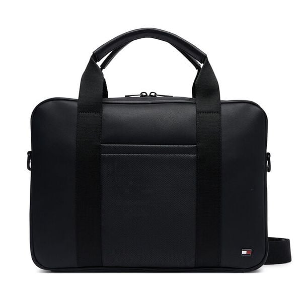Torba na laptopa Tommy Hilfiger. Czarne torby na laptopa męskie Tommy Hilfiger, bez wzorów. Za 483.99 zł.