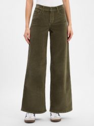 Levi's spodnie z sztruksu Kobiety Bawełna zielony, 28-32. Zielone spodnie materiałowe damskie Levi's, s, bez wzorów, z bawełny. Za 399.95 zł.
