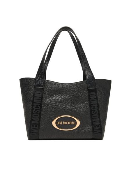 LOVE MOSCHINO Torebka JC4337PP0NK1400A Czarny. Czarne torebki do ręki damskie Love Moschino, bez wzorów, ze skóry, bez dodatków. Za 1,009.00 zł.