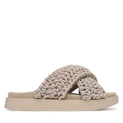 Klapki Inuikii. Szare klapki damskie Inuikii, bez wzorów, bez obcasa. Za 859.99 zł.