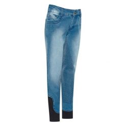 Dziewczęce legginsy jeździeckie Imperial Riding Detty. Niebieskie legginsy dla dziewczynek IMPERIAL RIDING, bez wzorów. Za 298.00 zł.