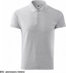 MALFINI Cotton 212 - ADLER - Koszulka polo męska, 170 g/m, - jasnoszary melanż 3XL. Szare koszulki polo męskie Malfini, m, bez wzorów, bez ramiączek. Za 42.69 zł.