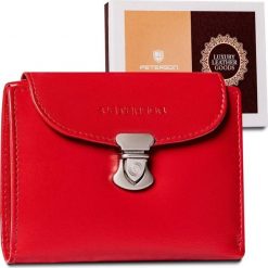 Peterson Skórzany portfel damski z systemem RFID zapinany na zatrzask Peterson NoSize. Portfele damskie Peterson, bez wzorów. Za 114.57 zł.