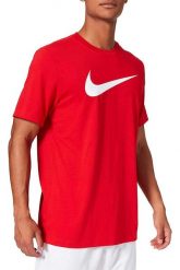 Koszulka z krótkim rękawem Męska Nike 657 Czerwony. Czerwone koszulki sportowe męskie Nike, m, bez wzorów, z poliesteru, bez kołnierzyka, bez ramiączek, na fitness i siłownię. Za 143.85 zł.