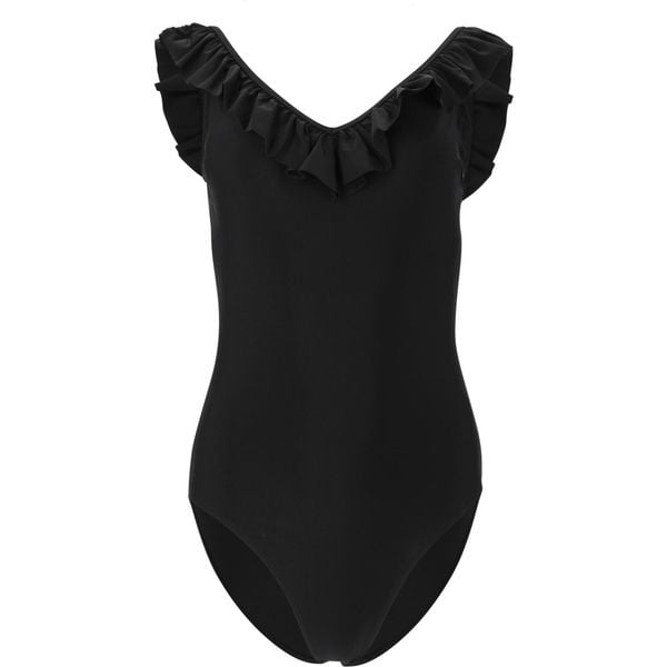 Damski kostium kąpielowy 1-częściowy Athlecia Keley. Czarne kostiumy jednoczęściowe damskie Endurance, bez wzorów, sportowe, do pływania. Za 170.00 zł.