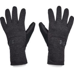Rękawiczki męskie Under Armour Storm Fleece Gloves Czarne Czarne. Czarne rękawiczki męskie Under Armour, bez wzorów, z materiału, sportowe. Za 231.99 zł.