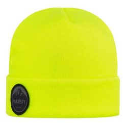 Bawełniana czapka Majesty Beanie neon yellow. Żółte czapki i kapelusze męskie Majesty, bez wzorów, z bawełny. Za 55.49 zł.