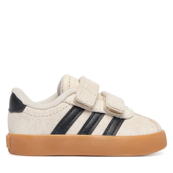 Sneakersy adidas. Brązowe trampki i tenisówki chłopięce Adidas, bez wzorów, bez zapięcia. Za 149.99 zł.