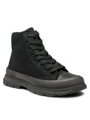 Jenny Fairy Trampki WS200101-01 Czarny. Czarne trampki i tenisówki damskie Jenny Fairy, bez wzorów, z materiału, bez zapięcia. Za 69.99 zł.