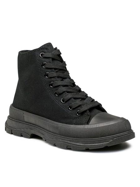 Jenny Fairy Trampki WS200101-01 Czarny. Czarne trampki i tenisówki damskie Jenny Fairy, bez wzorów, z materiału, bez zapięcia. Za 69.99 zł.