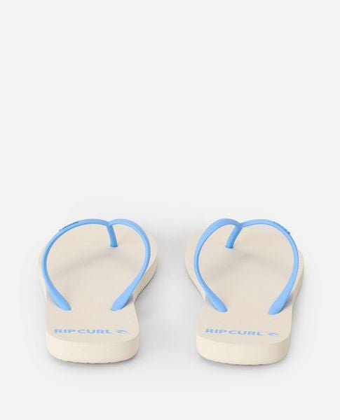 Japonki damskie Rip Curl Bondi Bloom. Niebieskie klapki damskie Rip Curl, bez wzorów, z materiału, sportowe, bez obcasa. Za 73.99 zł.