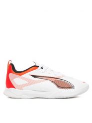 Puma Buty do piłki nożnej Ultra 5 Play It Jr 108327 01 Biały. Białe buty sportowe chłopięce Puma, bez wzorów, ze skóry, bez zapięcia, do piłki nożnej. Za 159.99 zł.