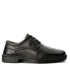 Półbuty Josef Seibel. Czarne eleganckie półbuty Josef Seibel, wizytowe, bez zapięcia. Za 269.99 zł.