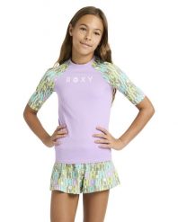 Koszulka rash vest z krótkim rękawem dla Dziewczynki ROXY ACTIVE Zielony. Zielone t-shirty i topy dla dziewczynek Roxy, bez wzorów, z elastanu, bez ramiączek. Za 149.99 zł.